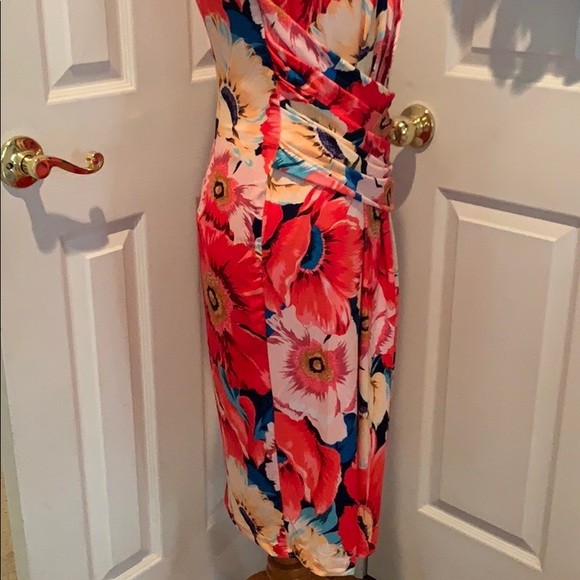 Tahari bright and beautiful lined dress, new, 4 - Picture 3 of 7